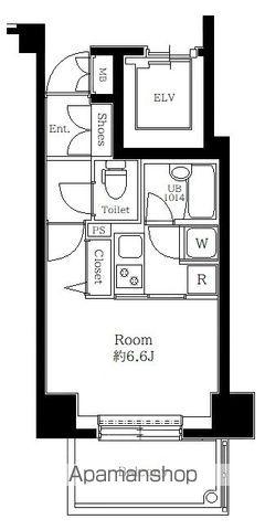 パレステュディオ文京音羽(1K/10階)の間取り写真