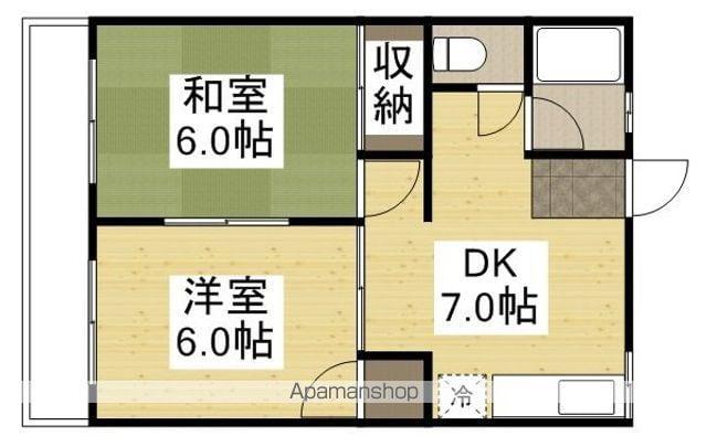 センチュリーせき(2DK/3階)の間取り写真