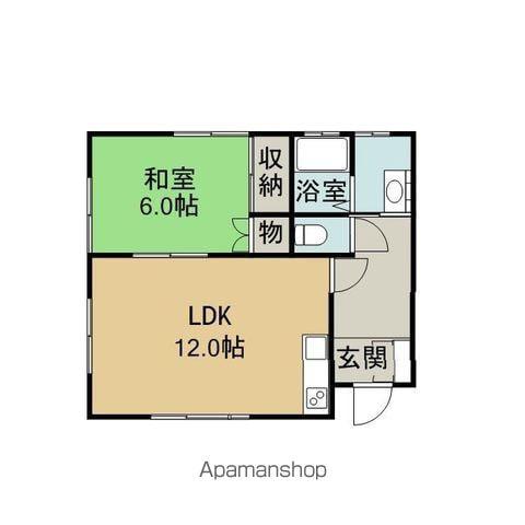 コーポふきのとう(1LDK/1階)の間取り写真
