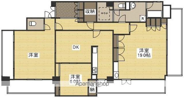 アルバ鹿田町(3DK/11階)の間取り写真