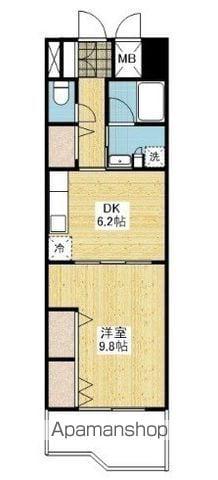 リアライズ竹原(1DK/5階)の間取り写真