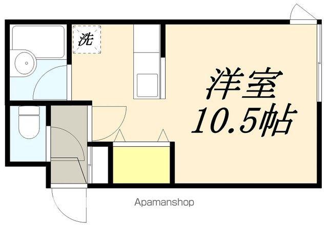 クレステージ宮前(1K/3階)の間取り写真