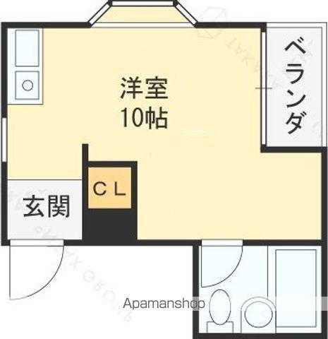 LIVESPACEHIGASHIOSAKA(ワンルーム/4階)の間取り写真