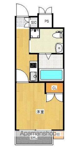 SAUMUR NANEI(1K/2階)の間取り写真