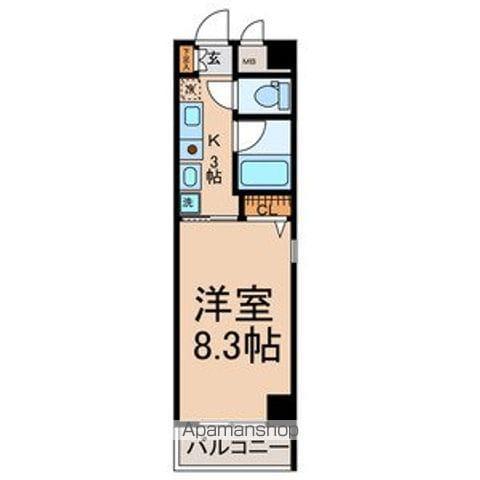 UNE SEMAINE(1K/3階)の間取り写真