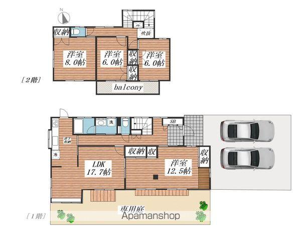 成田線 安食駅 バス乗車時間：16分 酒直台２丁目バス停で下車 徒歩6分 2階建 築38年(4LDK)の間取り写真