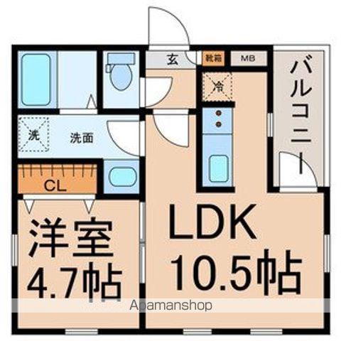 CHERIM瑞穂公園(1LDK/1階)の間取り写真