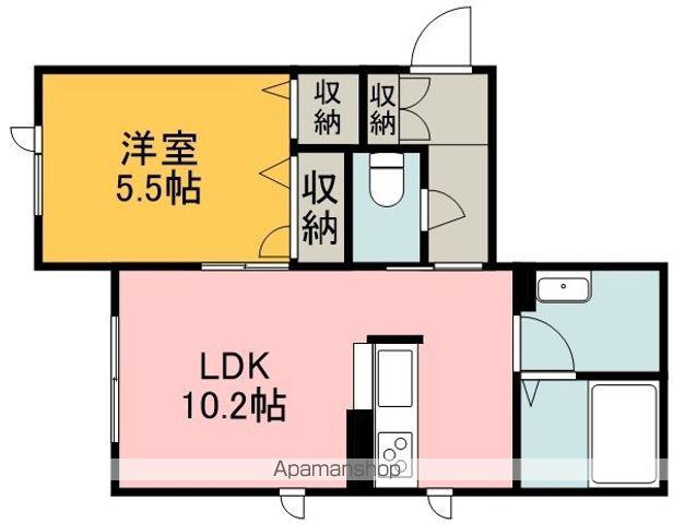CASA DI NONNO(1LDK/1階)の間取り写真