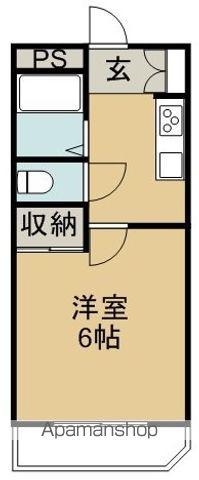 メゾンオレンジ1(1K/1階)の間取り写真
