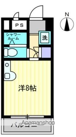 センチュリーガーデン(1K/4階)の間取り写真