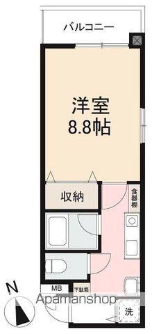 ハヴィータ21(1K/4階)の間取り写真