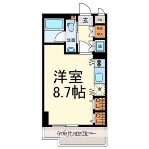 グランルージュ栄Ⅱ(1K/6階)の間取り写真