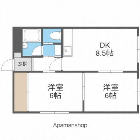 広和ハイツ第7(2DK/3階)の間取り写真