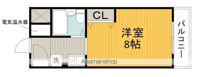 クレール豊中(1K/4階)の間取り写真