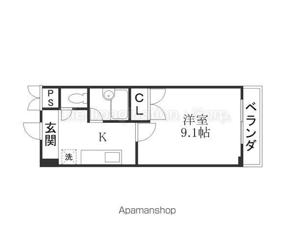 アートプラザ光(1K/1階)の間取り写真