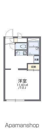 レオパレスミレナリス(1K/2階)の間取り写真