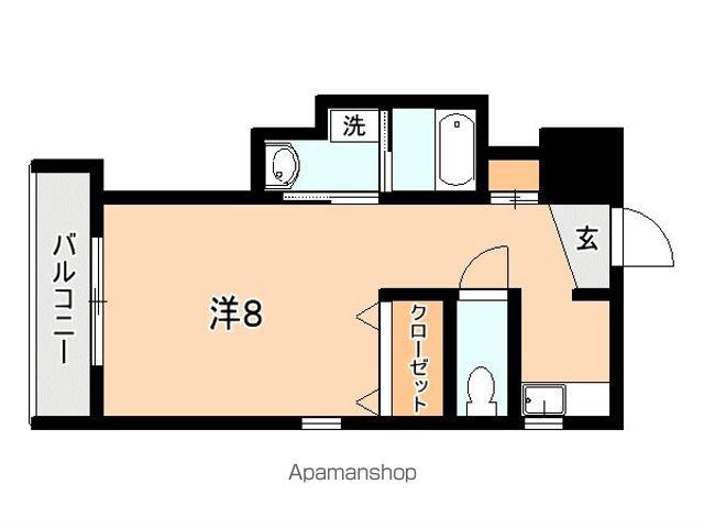 フェリス荒田(ワンルーム/5階)の間取り写真