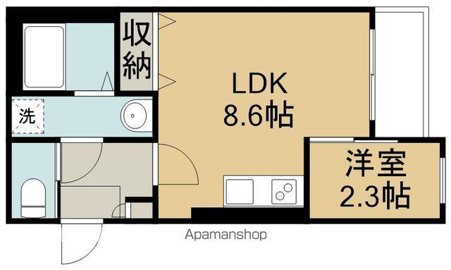 R-SMART福田町駅(1LDK/3階)の間取り写真