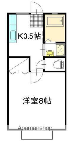 グリーンハイツ大成 A棟(1K/2階)の間取り写真