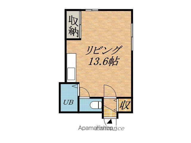 フジエール3・20(ワンルーム/4階)の間取り写真