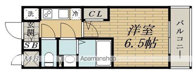 エスリード大阪デュアルゲート(1K/9階)の間取り写真