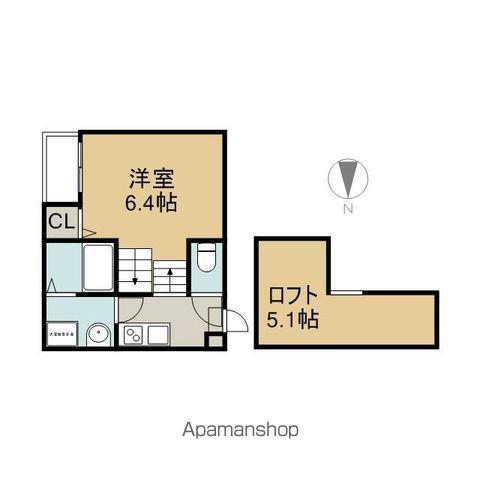 ハーモニーテラス水切町(1K/1階)の間取り写真