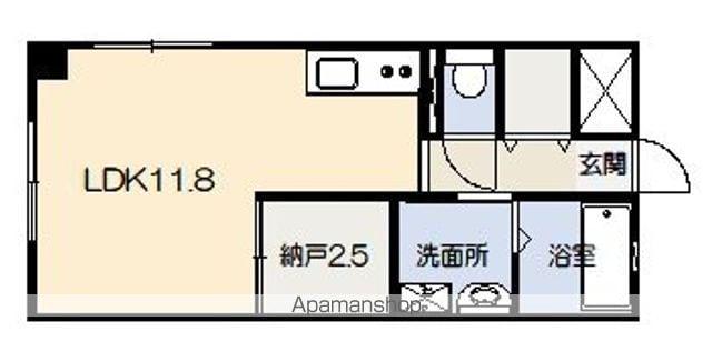 VIORA(ワンルーム/5階)の間取り写真