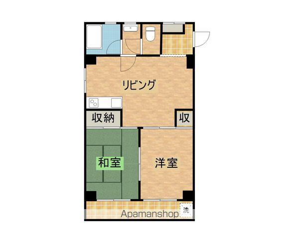 綾グリーンコーポ(2LDK/4階)の間取り写真