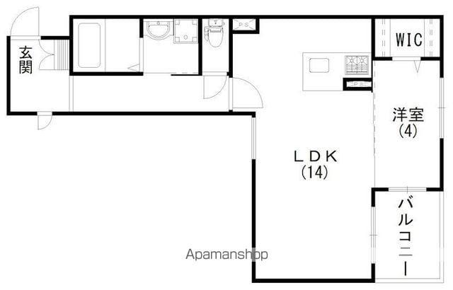 スマートレジデンス砂山(1LDK/1階)の間取り写真