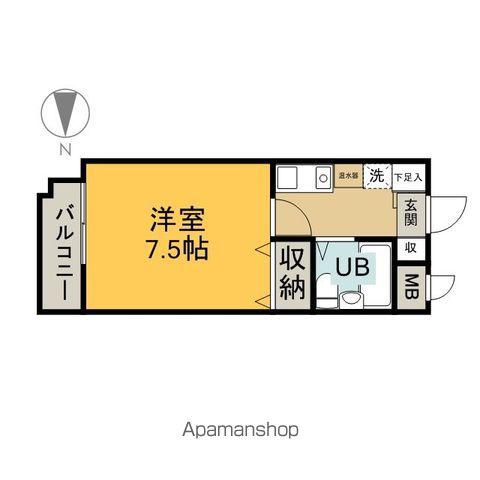 デューク土岐(1K/2階)の間取り写真