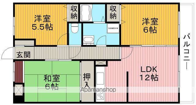 グランドエムユー(3LDK/5階)の間取り写真
