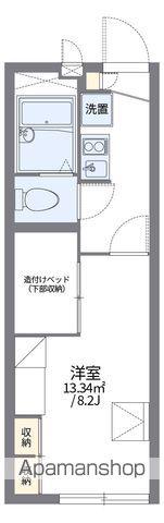 レオパレス幸田C(1K/2階)の間取り写真