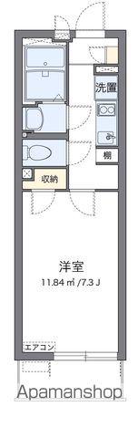 クレイノベルウッドⅡ 広川(1K/2階)の間取り写真