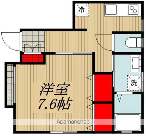 トークエクメーネ(1K/2階)の間取り写真