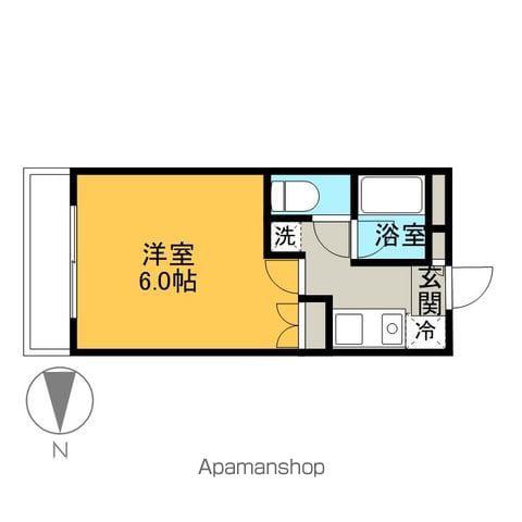 サンライズ柏木(1K/3階)の間取り写真