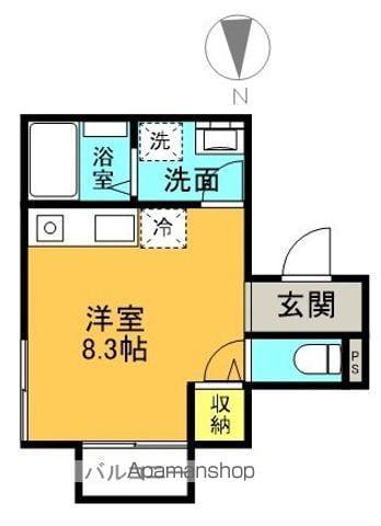 メゾン・ド・ソピア(ワンルーム/1階)の間取り写真