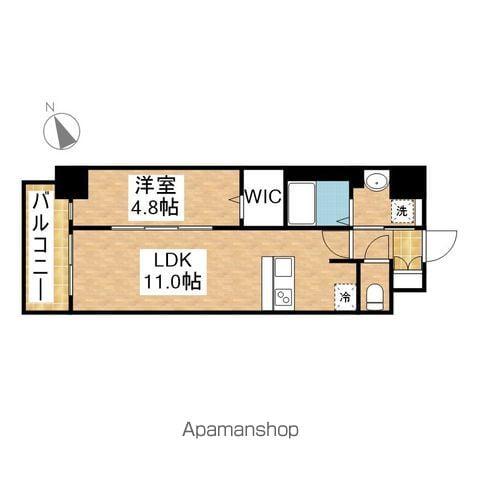 プレサンスTHE高岳(1LDK/9階)の間取り写真