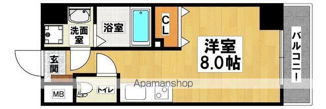 ルミノーサ堺(ワンルーム/5階)の間取り写真