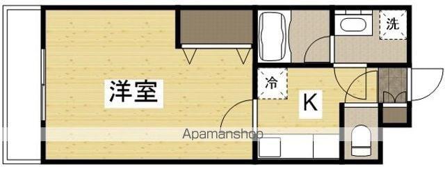 東古松S-1ビル(1K/4階)の間取り写真