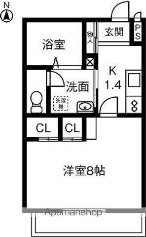 リエス千代田橋(1K/3階)の間取り写真