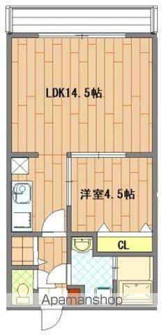 エムズハウス(1LDK/2階)の間取り写真