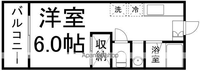 プルミエール東仙台(ワンルーム/3階)の間取り写真