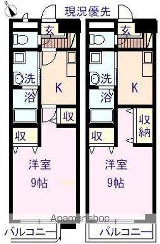 レガート元町(1K/7階)の間取り写真
