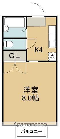 セジュール萩野町(1K/2階)の間取り写真