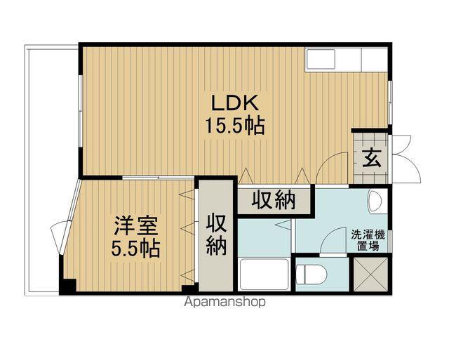 アシスト諏訪マンション(1LDK/1階)の間取り写真