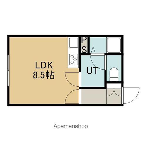 ラ・セゾン(ワンルーム/2階)の間取り写真