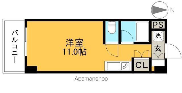 アドヴァンス610(ワンルーム/5階)の間取り写真