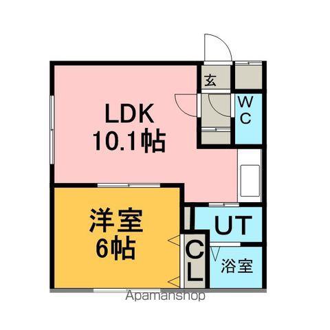 CHARDONNAY(1LDK/2階)の間取り写真
