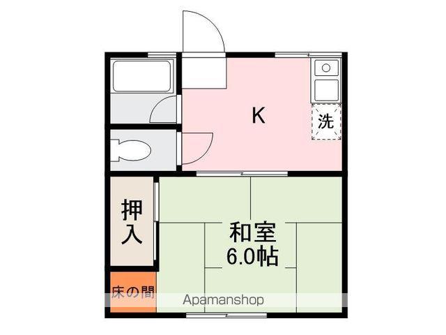 シティハイムコーポM Ⅰ(1K/2階)の間取り写真