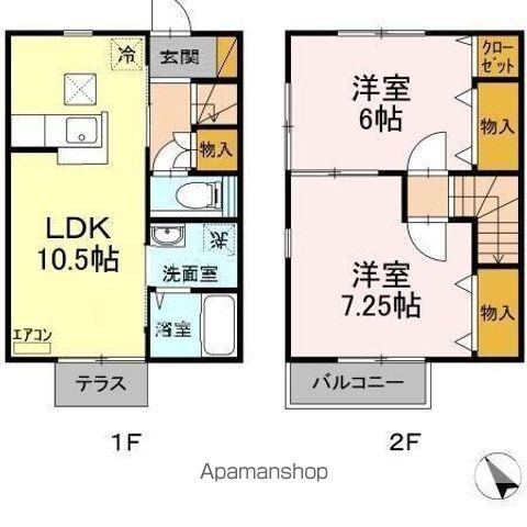 ＲＨＢ御成台　Ｇ(2LDK)の間取り写真